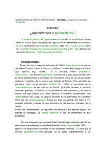 ¿Autodefensas o paramilitares