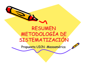 RESUMEN METODOLOGÍA DE SISTEMATIZACIÓN