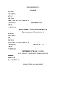 FICHA DE USUARIO
