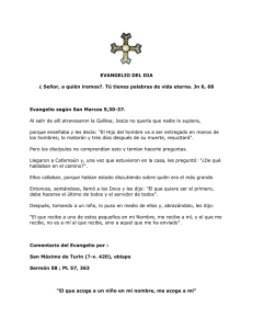 EVANGELIO DEL DIA ¿ Señor, a quién iremos?. Tú tienes palabras