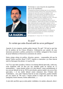 Es així? Es veritat que estàs d`acord amb les seves polítiques?