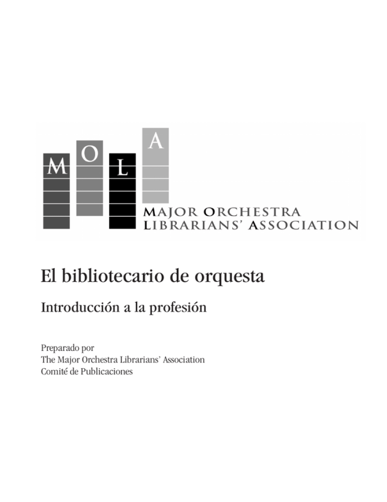 El bibliotecario de orquesta