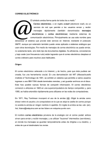 CORREO ELECTRÓNICO El símbolo arroba forma parte de todos