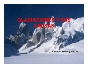 teorías para las causas de glaciaciones.