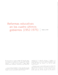 Reformas Educativas en México (1952-1975)