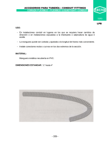- 359 - LPB ACCESORIOS PARA TUBERÍA • CONDUIT FITTINGS