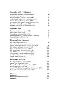 Generación del 98 y Modernismo Generación del 27 Literatura bajo