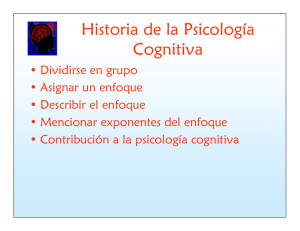 Historia de la Psicología Cognitiva