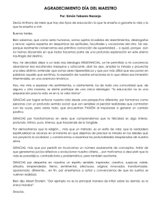 Dia del maestro - Colegio San Ignacio
