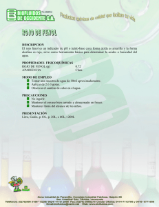 Rojo de Fenol: Indicador de pH - Biofluidos
