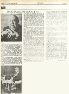 ESCRITORES PERIODISTAS
