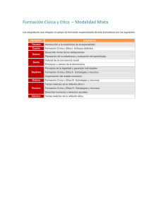 Formación Cívica y Etica – Modalidad Mixta