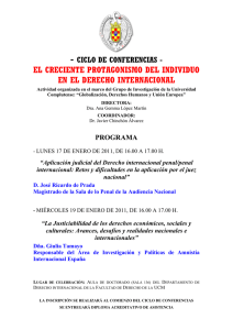 el creciente protagonismo del individuo en el derecho internacional