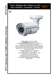 TUBO Sellado CCD 1/4” Chip Sony Color DIA/NOCHE, Resolución