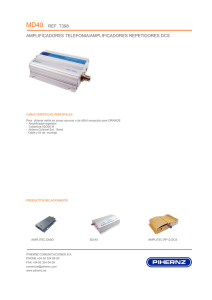 md40 ref. t398 amplificadores telefonia/amplificadores repetidores dcs