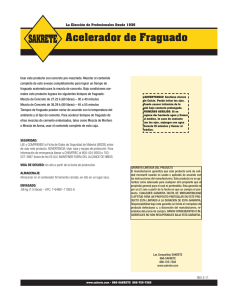 Acelerador de Fraguado