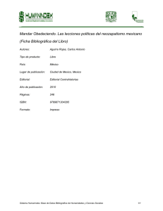 Mandar Obedeciendo. Las lecciones politicas del