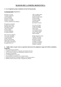 rasgos de la poesía romántica