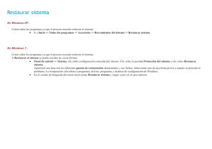 Restaurar sistema