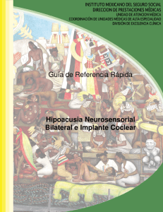 Guía de Referencia Rápida Hipoacusia Neurosensorial Bilateral e