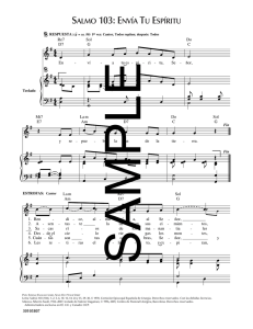 Salmo 103: Envía Tu Espíritu - Partitura