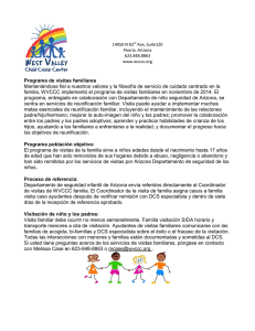 Programa de visitas familiares Manteniéndose fiel a nuestros