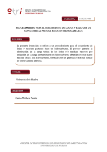 Procedimiento para el tratamiento de lodos y residuos de