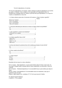 Test de la dependencia a la nicotina
