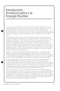 Introducción - América Latina y la Energía Nuclear