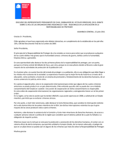 discurso del representante permanente de chile, embajador sr