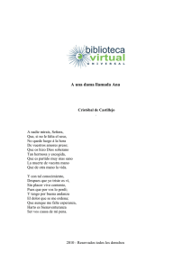 A una dama llamada Ana - Biblioteca Virtual Universal