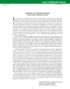 POSICION DE TRENDELENBURG VENTAJAS Y DESVENTAJAS