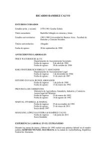 RICARDO RAMIREZ CALVO