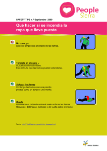 Qué hacer si se incendia la ropa que lleva puesta