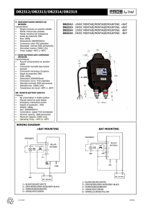 DB2312/DB2313/DB2314/DB2315
