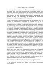 Reflexión sobre la Democracia