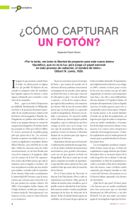 ¿cómo capturar un fotón?