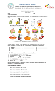 GIMNASIO PARAISO ANTARES SEVENTH GRADE EVALUATION