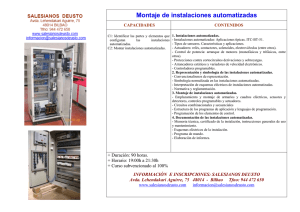 Montaje de instalaciones automatizadas