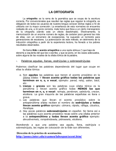 la ortografía