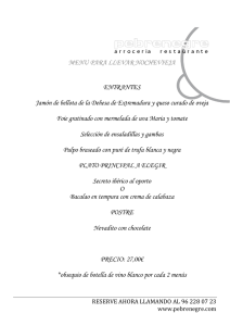 MENU PARA LLEVAR NOCHEVIEJA ENTRANTES