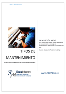 tipos de mantenimiento