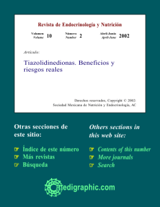 Tiazolidinedionas. Beneficios y riesgos reales