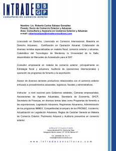 Nombre: Lic. Roberto Carlos Salazar González Puesto: Socio de