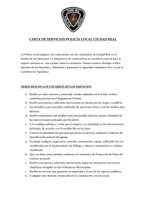 CARTA DE SERVICIOS POLICÍA LOCAL CIUDAD REAL