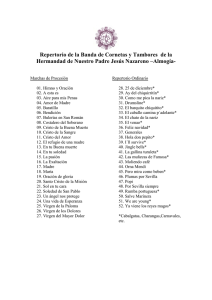 Repertorio de la Banda de Cornetas y Tambores de la Hermandad
