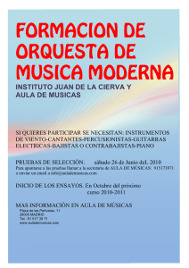 formacion de orquesta de musica moderna