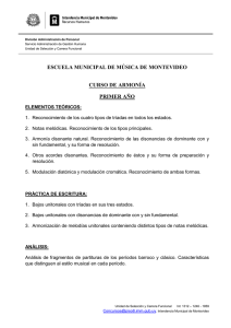 Programa del Curso de Armonía