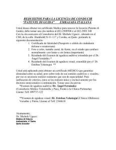 requisitos para la licencia de conducir