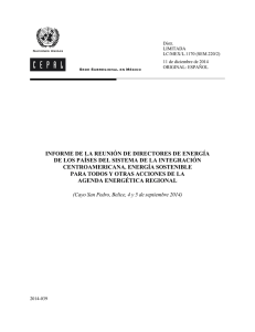 informe de la reunión de directores de energía de los países del